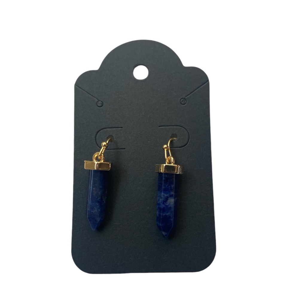 New! Sodalite Crystal Chakra Earrings